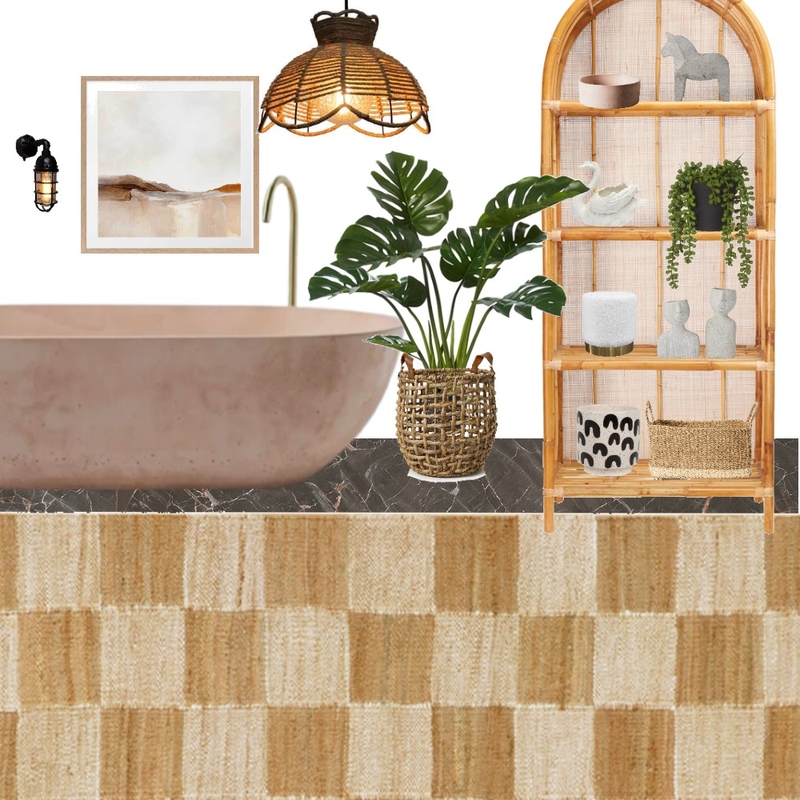 Modern Bohemian Master Bathroom Mood Board by Dexcom & Design on Style Sourcebook