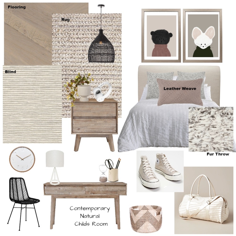 Natural Contemporary Kids Room Mood Board by Melp on Style Sourcebook