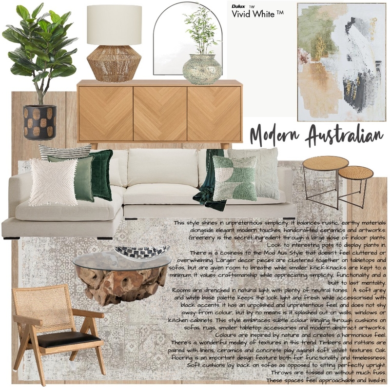 Modern Australian Mood Board by Tharina_dT on Style Sourcebook