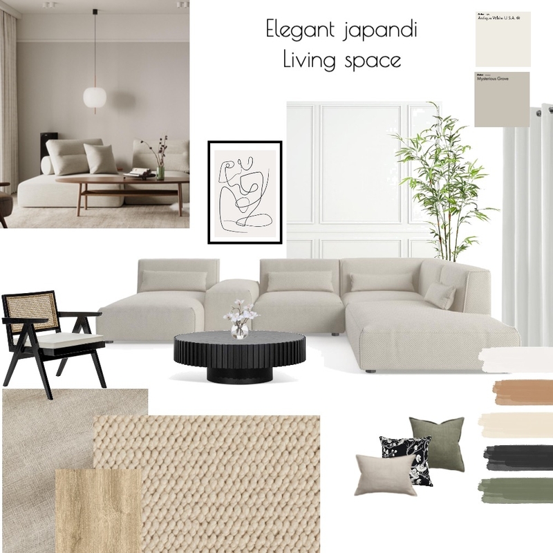 Elegant Japandi sample Mood Board by olivia.wootton on Style Sourcebook