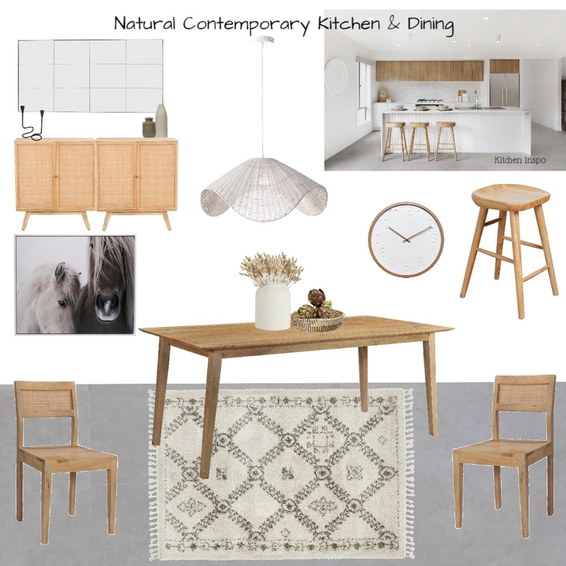 Natural Contemporary Dining Mood Board by Melp on Style Sourcebook