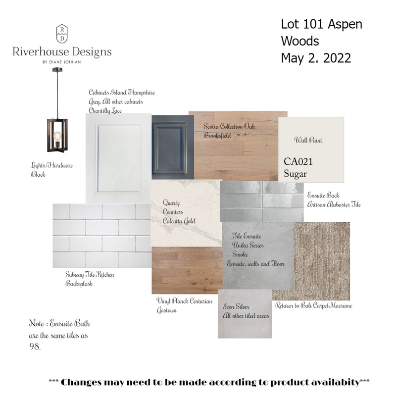 Lot 101/Aspen Woods Mood Board by Riverhouse Designs on Style Sourcebook