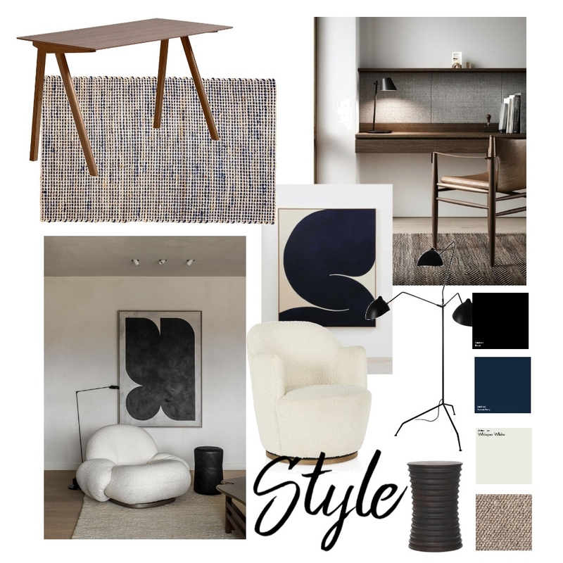 Mood Board - Study and Living Mood Board by Claire Chisholm on Style Sourcebook