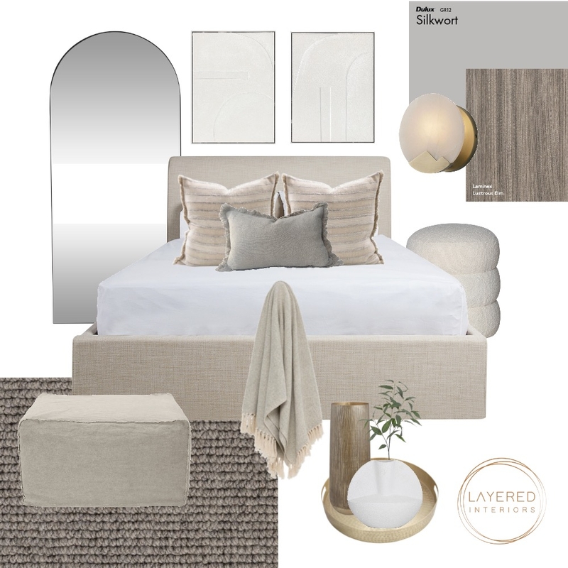 Natural Contemporary Bedroom Mood Board by Layered Interiors on Style Sourcebook