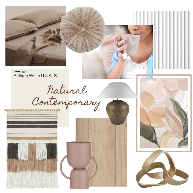 Natural Contemporary Mood Board by Juliet Fieldew Interiors on Style Sourcebook