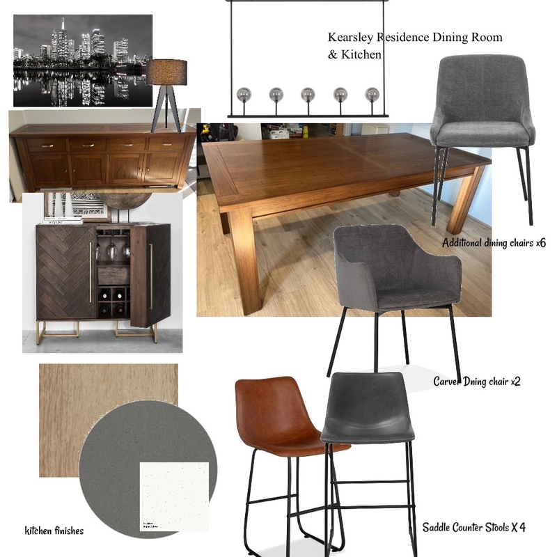 Kearsley Residence Dining Room & Kitchen Mood Board by Viki on Style Sourcebook