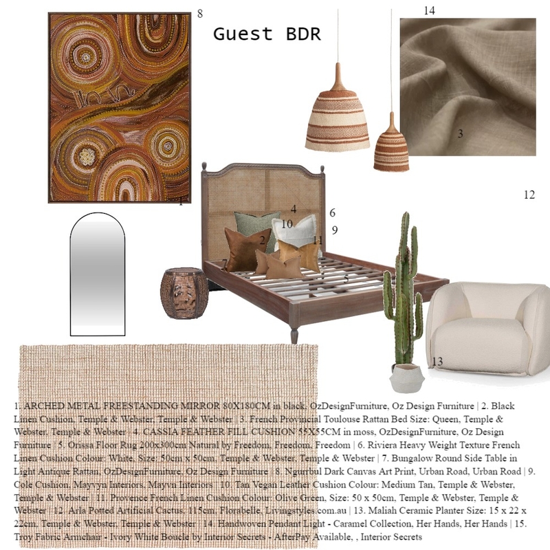 Module 9 Guest BDR Mood Board by AliceBurnard on Style Sourcebook