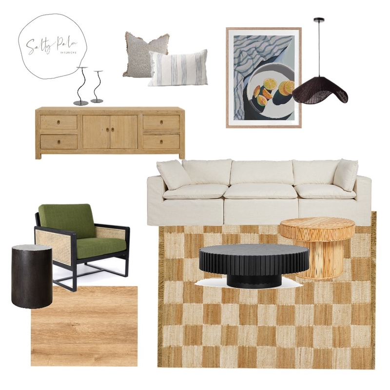 Natural Contemporary Living Mood Board by Salty Palm Interios on Style Sourcebook