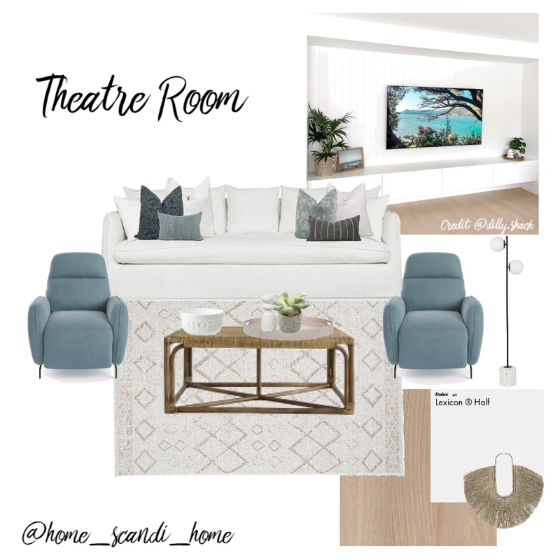 Theatre Room Mood Board by @home_scandi_home on Style Sourcebook