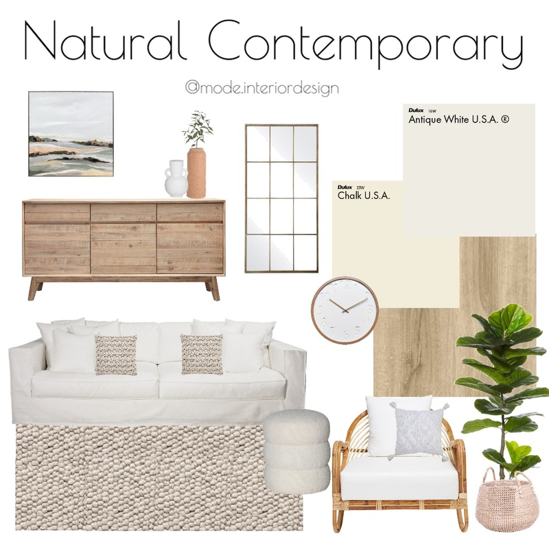 Natural Contemporary Mood Board by Powellsaveproject on Style Sourcebook