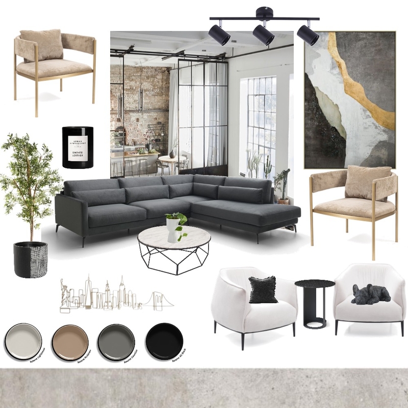 Merlino retail LIVING ROOM May 22 Mood Board by Oleander & Finch Interiors on Style Sourcebook
