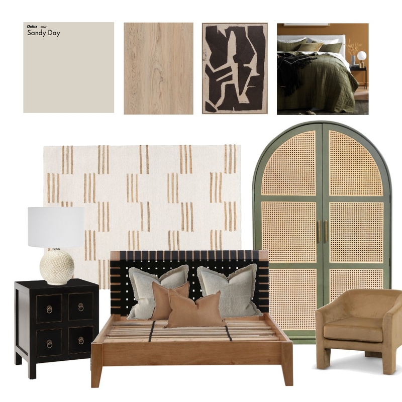 Contemporary Boho Bedroom Mood Board by CC Interiors on Style Sourcebook