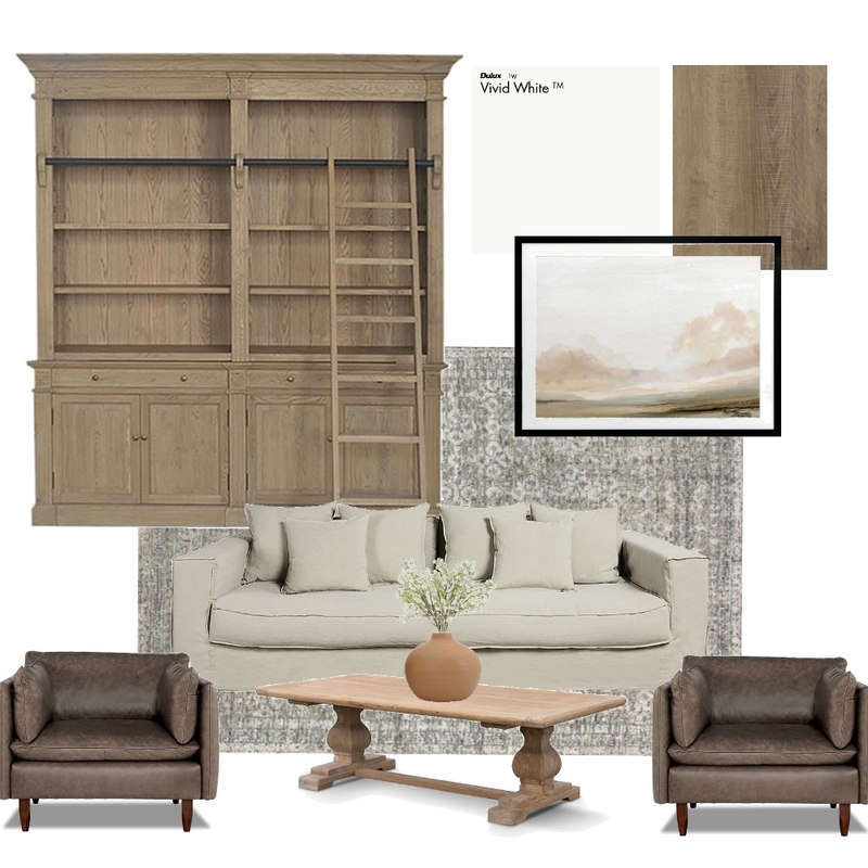 Rustic Transitional Living Room Mood Board by CC Interiors on Style Sourcebook