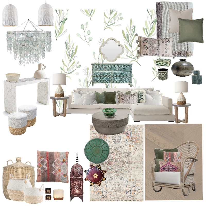 Natural Contemporary Moroccan Living MoodBoard Mood Board by Earthkeeper on Style Sourcebook