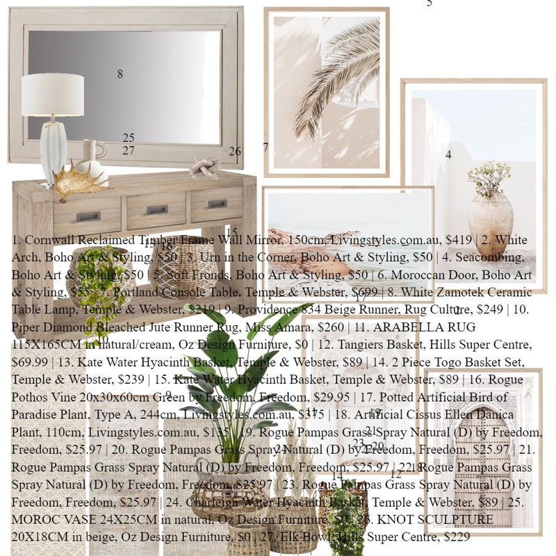 Marina Parade Entry Hall Mood Board by audrey molloy on Style Sourcebook