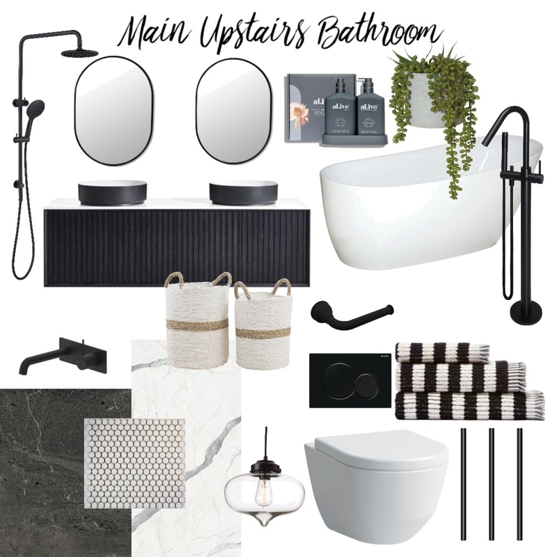 Main Upstairs Bathroom Mood Board by Kathy H on Style Sourcebook