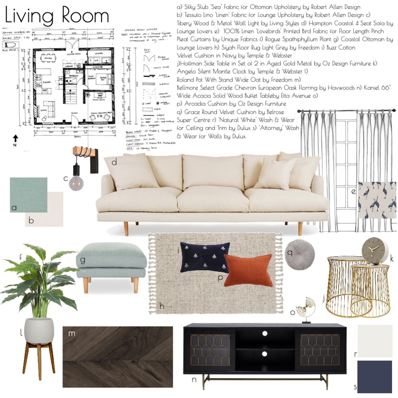 Living Room BRIGID KRAUSE Mood Board by brigid on Style Sourcebook
