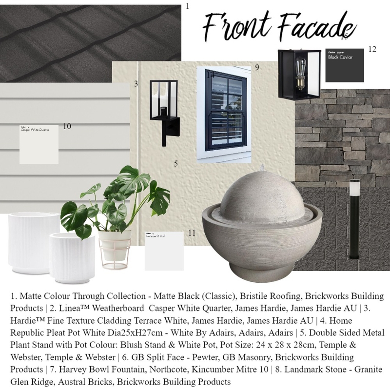 Front facade Mood Board by Kathy H on Style Sourcebook