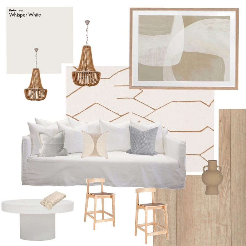 Natural Contemporary Living Mood Board by Holmesby Interiors on Style Sourcebook