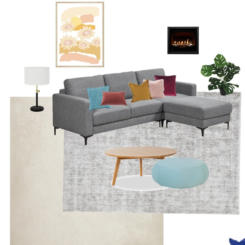 Living Room with Grey Rug Mood Board by Booth on Style Sourcebook