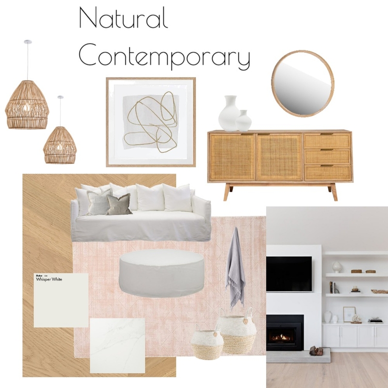 Natural Contemporary Mood Board by Charlemont Style Studio on Style Sourcebook