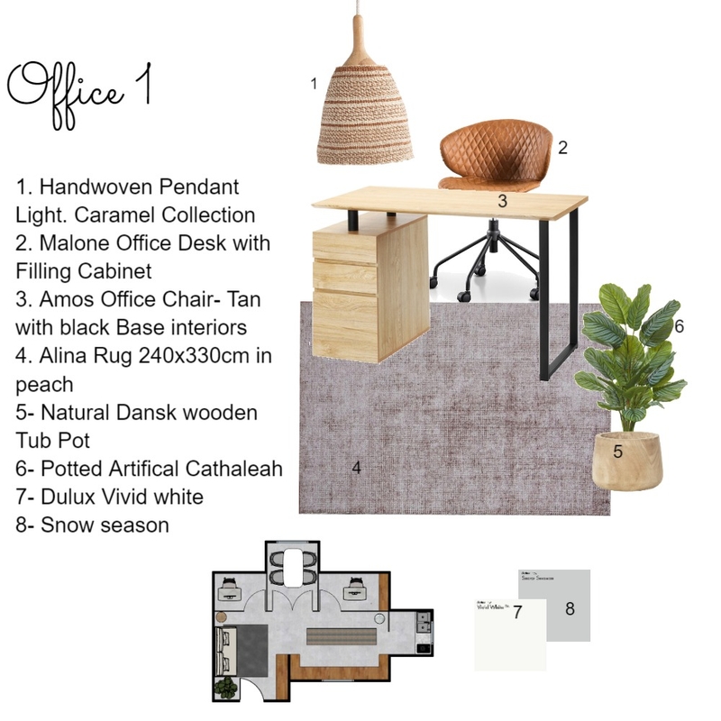 office 1 Mood Board by Alia on Style Sourcebook