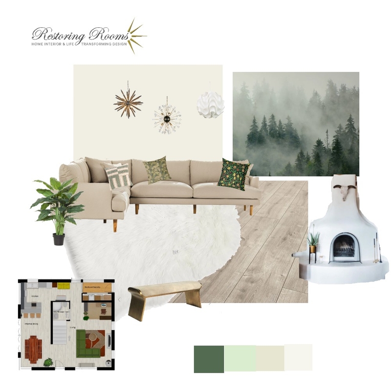 Modern forest deco Mood Board by TransformingRooms on Style Sourcebook