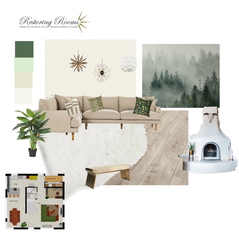 Modern forest deco Mood Board by TransformingRooms on Style Sourcebook