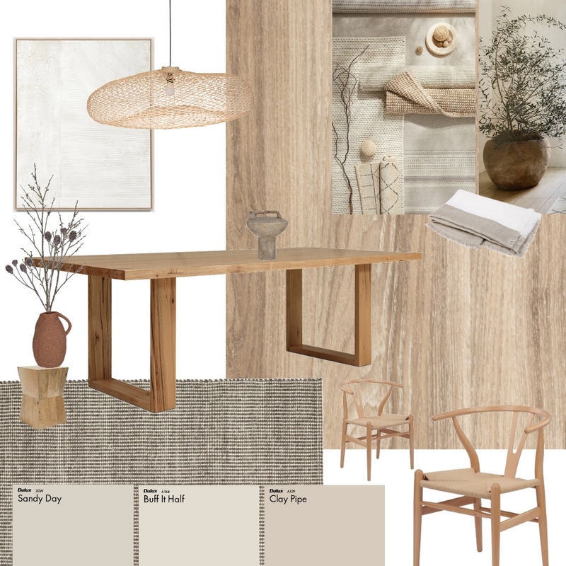 NATURAL CONTEMPORARY DINING ROOM Mood Board by aprilcfrancis on Style Sourcebook