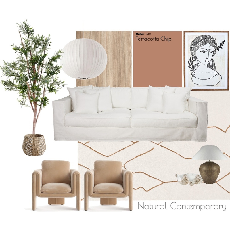 Natural Contemp Mood Board by Design By G on Style Sourcebook