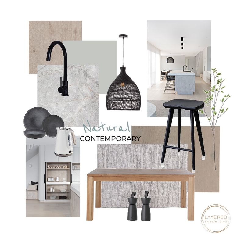 Natural Contemporay Kitchen Mood Board by Layered Interiors on Style Sourcebook