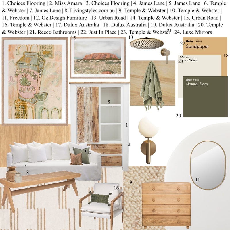 Natural Contempory Mood Board by Sian Sampey on Style Sourcebook