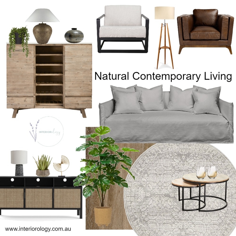Natural Contemporary Style Option 2 Mood Board by interiorology on Style Sourcebook