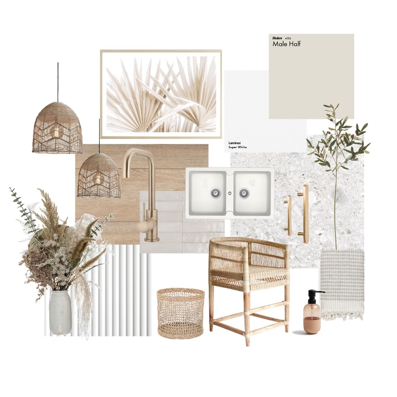 Boho Kitchen Mood Board by Emma Dickson Designs on Style Sourcebook