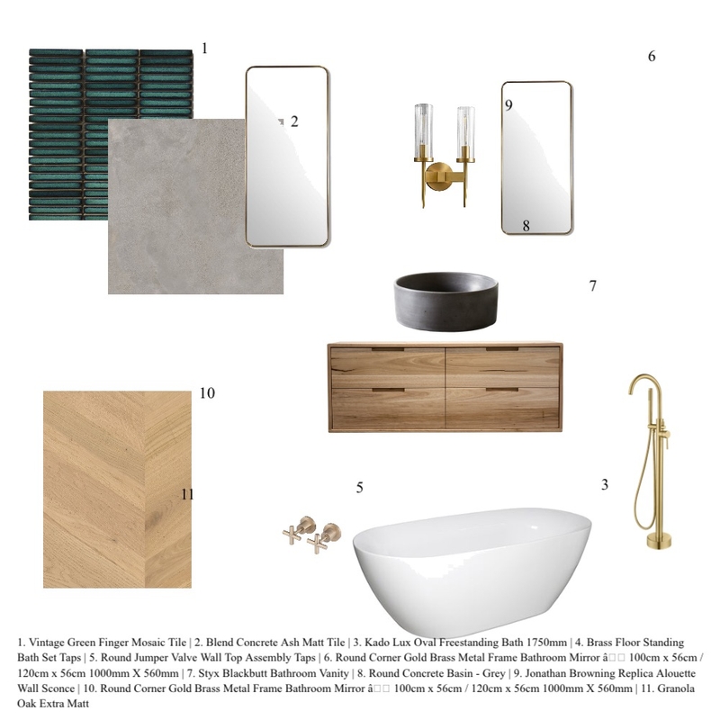 Bathroom Mood Board by whitaker designs on Style Sourcebook