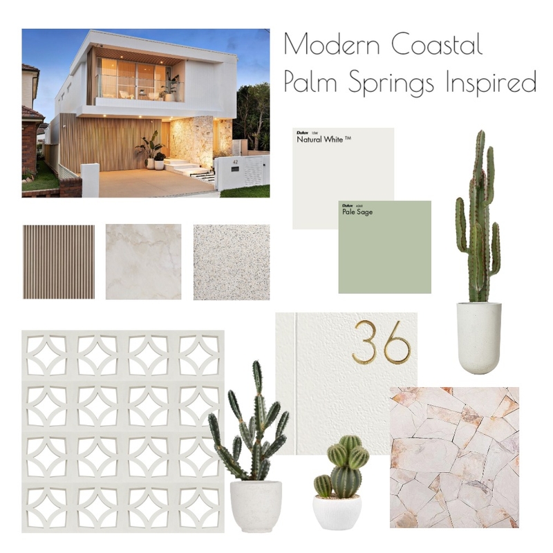 Modern Coastal - Palm Springs Exterior Mood Board by Sunday House Projects on Style Sourcebook