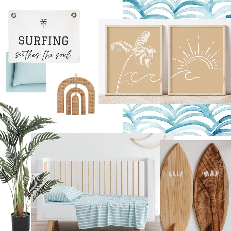 Surfer Nursery Mood Board by gingerandholly on Style Sourcebook