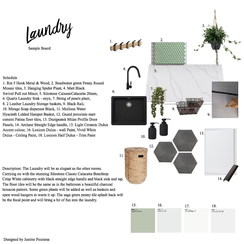Laundry Sample board Mood Board by Justine P on Style Sourcebook