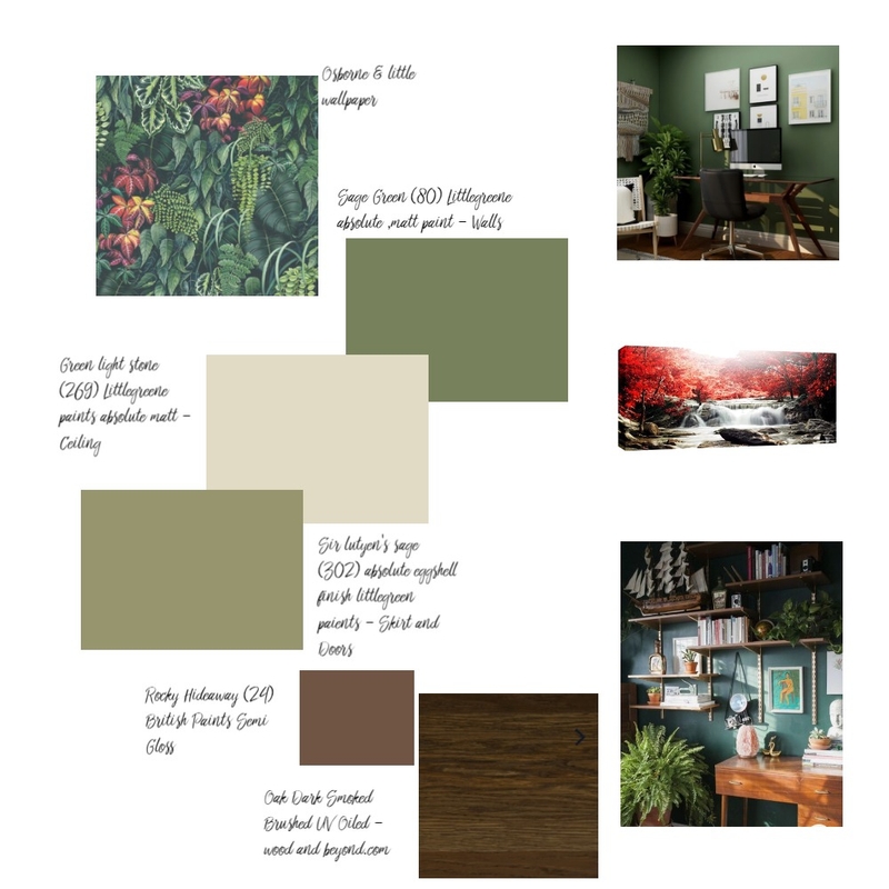 complimentary office red and green mod 6 Mood Board by kellyk on Style Sourcebook