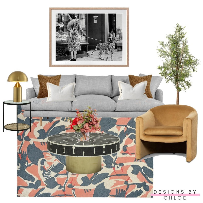 Fun, warm living room Mood Board by Designs by Chloe on Style Sourcebook