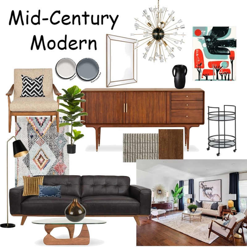 Mid-Century Modern v2 Mood Board by Desiree Freeman on Style Sourcebook