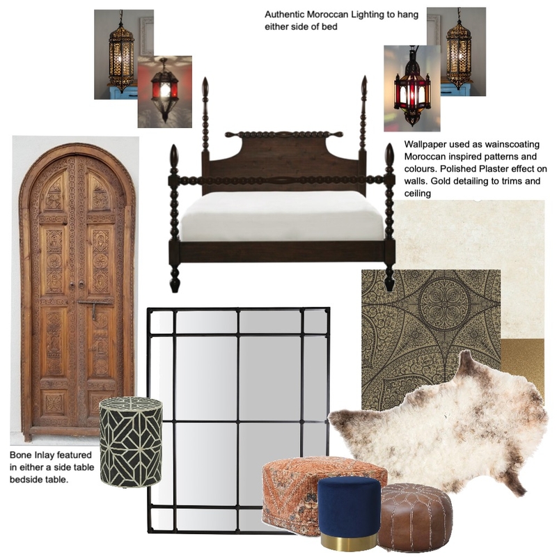 Morocco Inspiration - Bedroom Mood Board by Helen Sheppard on Style Sourcebook