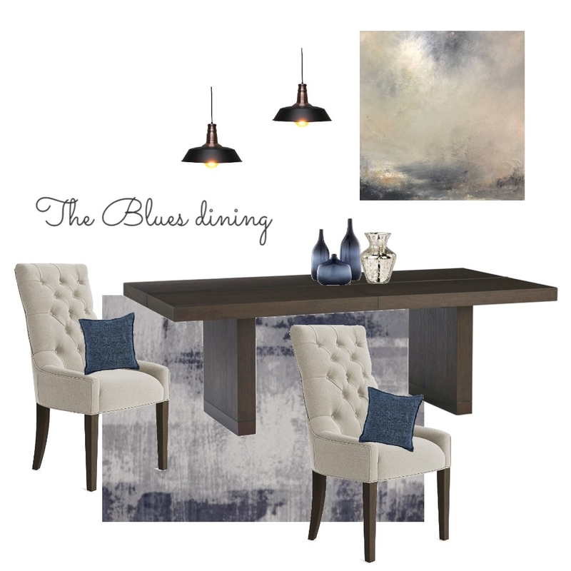 The Blues Dining Room Mood Board by creative grace interiors on Style Sourcebook