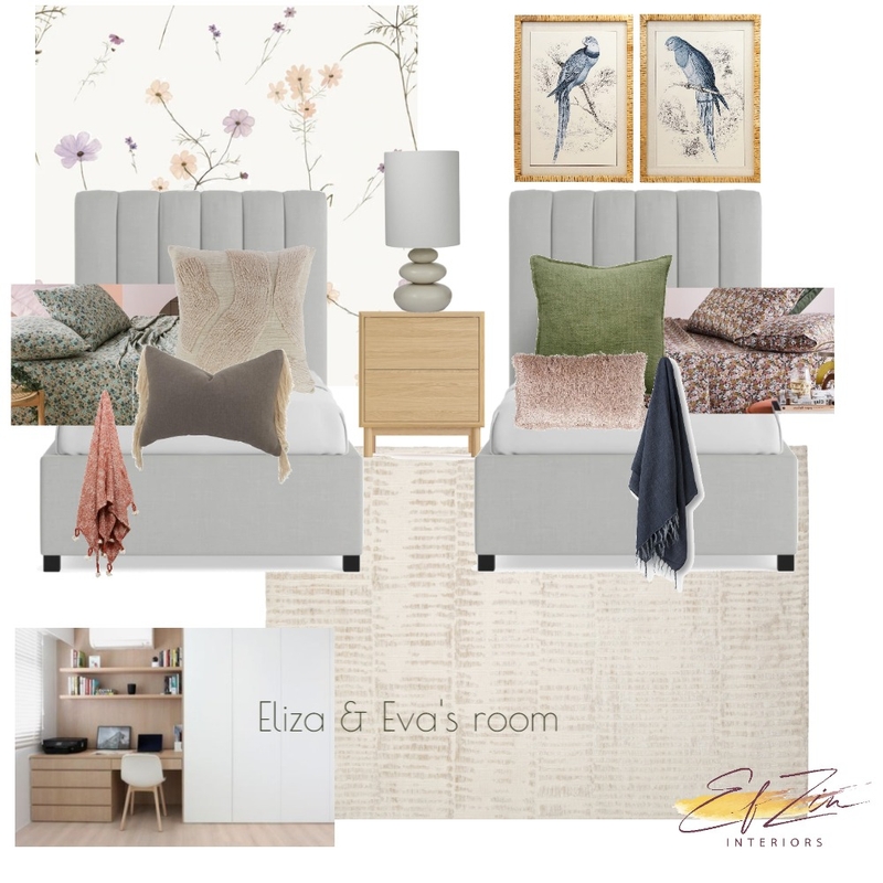 Loula Morris - girls' room Mood Board by EF ZIN Interiors on Style Sourcebook