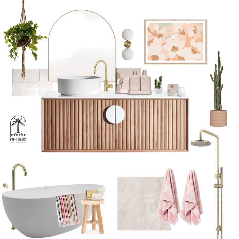 Palm Spring Vibe bathroom Mood Board by Palm Island Interiors on Style Sourcebook