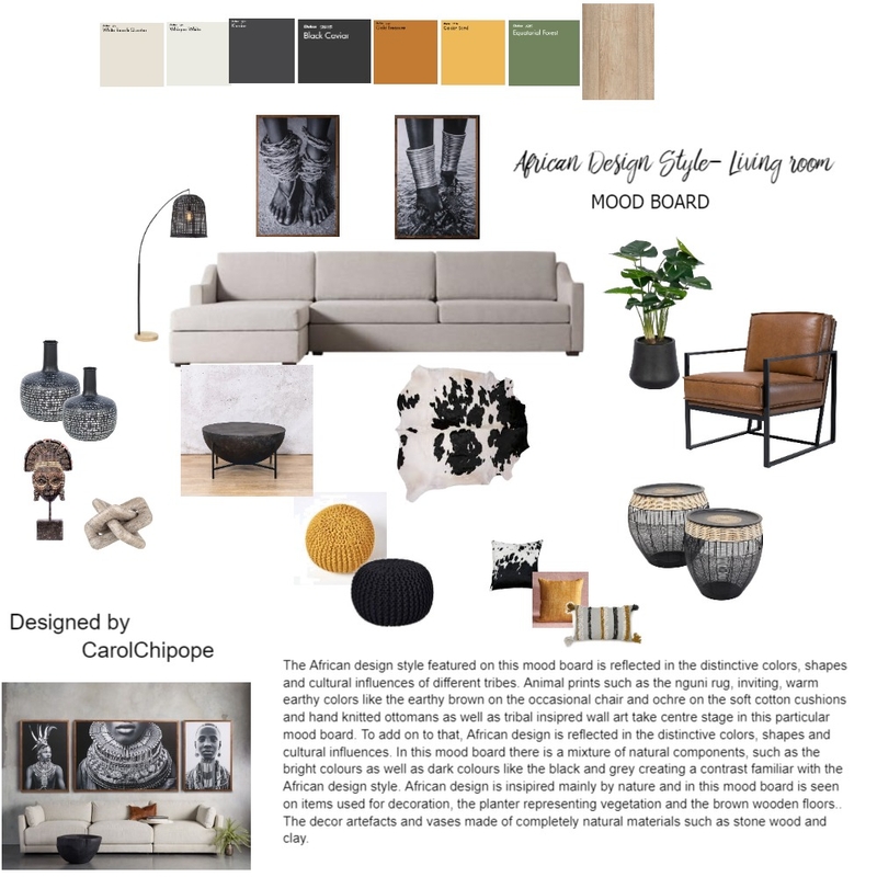 African mood board Mood Board by CarolC on Style Sourcebook