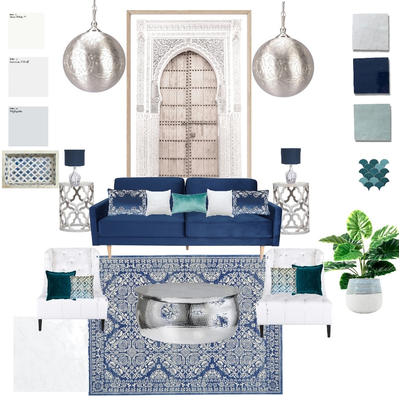 Moroccan Living Room Mood Board by Darla Sweezey on Style Sourcebook
