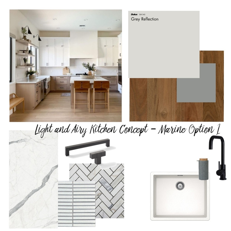 Light and Airy Kitchen Concept - Marine 1 Mood Board by Jule Design & Interiors on Style Sourcebook