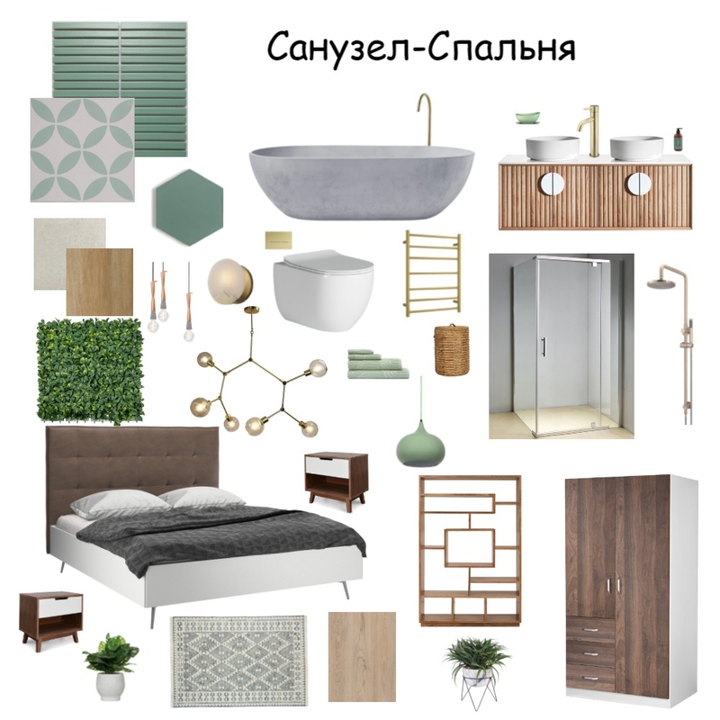 Спальня - Санузел Mood Board by Olga Pavlova on Style Sourcebook