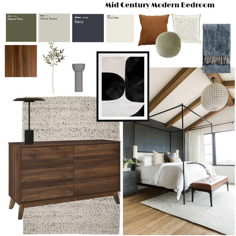 Mid Century Modern Mood Board by Elaine Stephens on Style Sourcebook